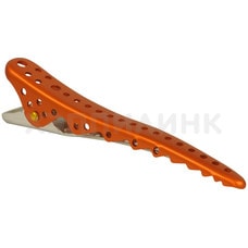 Парикмахерские зажимы Y.S.Park Shark Clip YS-28*2 (2 шт.) оранжевый металлик